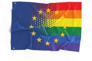 Europa Regenbogen CSD und Pride Flagge